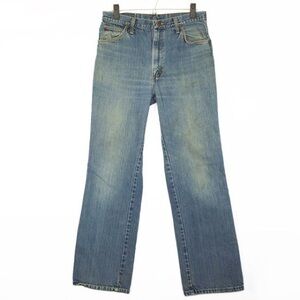 Vintage Wrangler Jeans 70s Straight Leg Light Blue Denim 34 x 30
